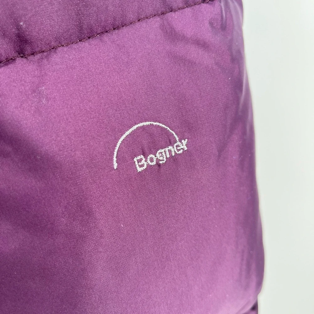 Vintage Bogner Purple Puffer Jacket Goose Down Filled Women's Size‎ Medium